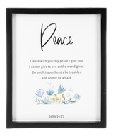 Faith, Hope, Love, Peace Bible Verse Wall Décor