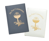 Deluxe Padded Pearlized First Communion Book