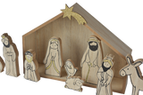 Children Wood Grain Nativity Set 