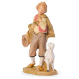 Fontanini Nativity Figurine - Lucas the Shepherd Boy & Lamb - 5"