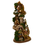 Stable with Stairs Nativity Scene - One Piece - 17"