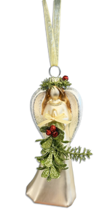 Vintage Glass Angel Ornament