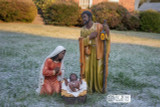 Outdoor African American Holy Family 3 Piece Set - 39"