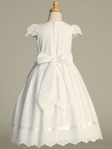 Communion Dress - Scalloped Cotton Eyelet 