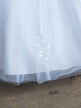 Communion Dress - Satin Bodice with Lace Applique 