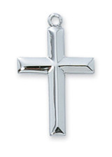 Beveled Edge Cross Pendant