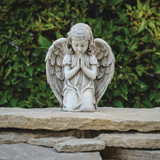 Kneeling Angel Garden Statue - 9.5"