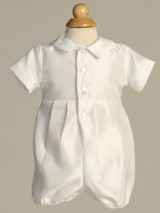 Brody - Shantung Romper with Embroidered Lace and Detachable Gown