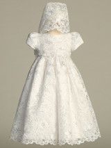 Fiona - Corded Embroidered Tulle Gown with Sequins