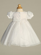 Heidi - Embroidered Tulle Dress with Rhinestone Trim 