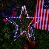 3D Outdoor Star with Multi-Colored LED Lights