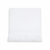 White Keepsake Knit Blanket 