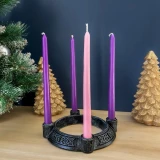 Celtic Knot Advent Wreath with Candles 
