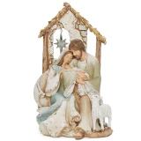 Holy Family with Star Window Scene Figurine 