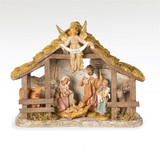 Fontanini 7-Piece Nativity Set with Resin Stable – 5" Scale
