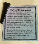 Nail of Redemption Token and Prayer Card