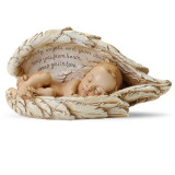 Sleeping Baby in Wings Figurine - Renaissance Collection - 4.25"