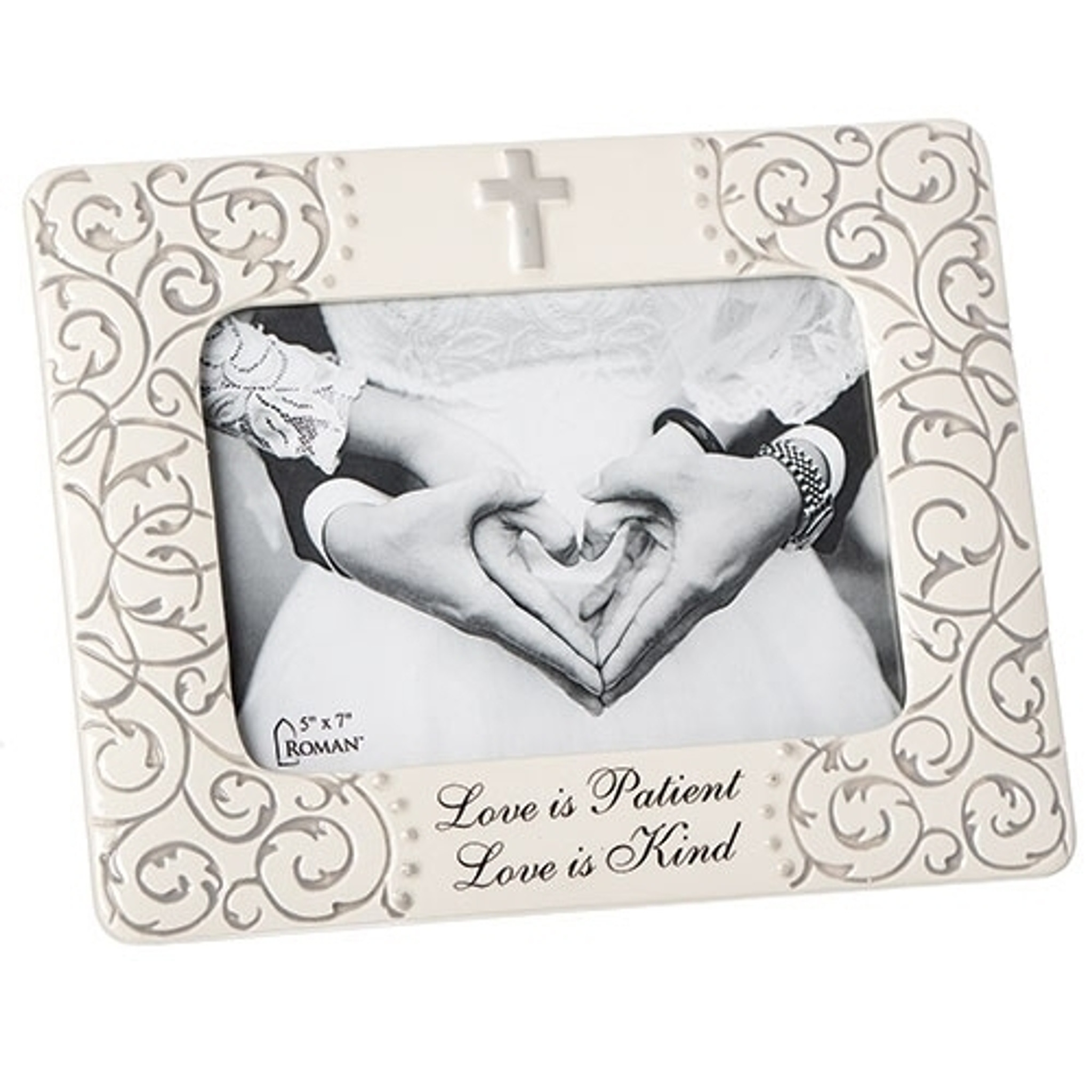 Mr & Mrs Scroll Wedding Frame, 7.75