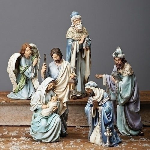slim fit dress slacks Nativity Christmas Set Red Fabric Clothes Nazareth Store