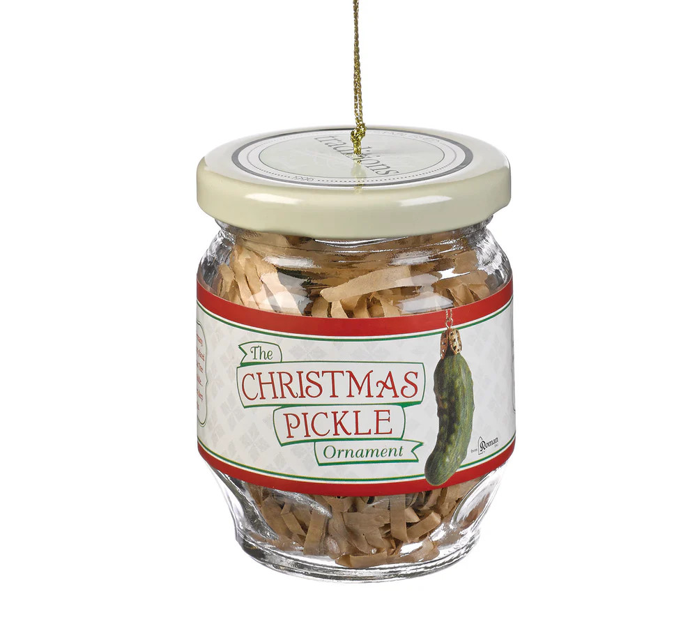 Christmas Pickle in a Jar Ornament