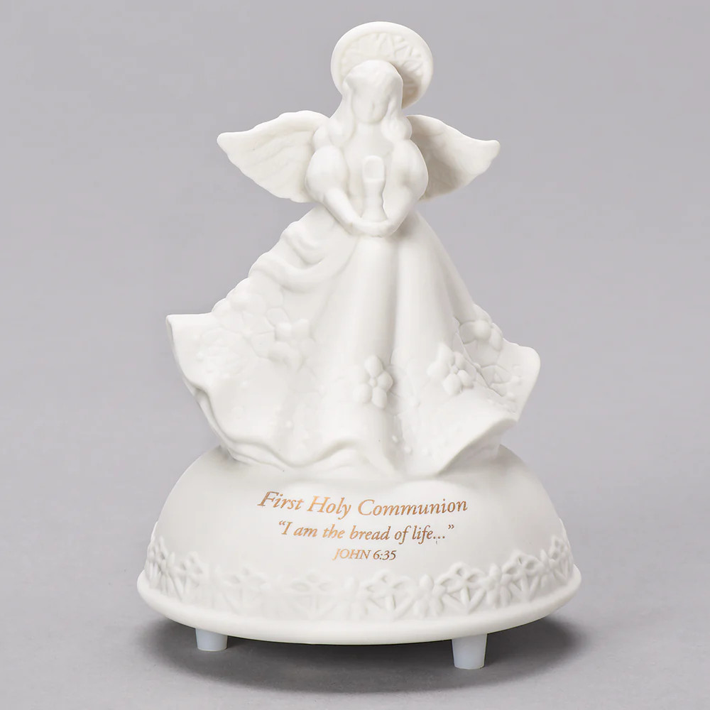 Bread of Life Porcelain First Communion Musical Angel