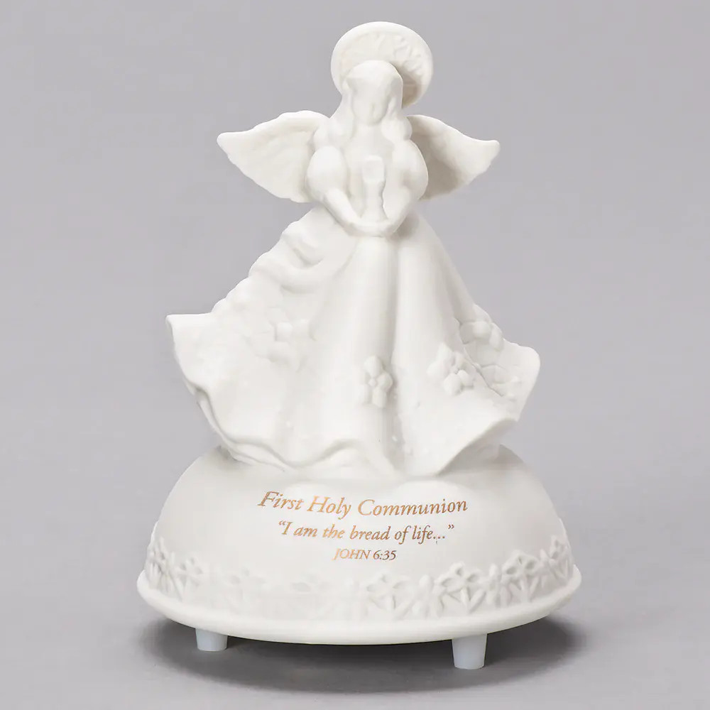 Bread of Life Porcelain First Communion Musical Angel