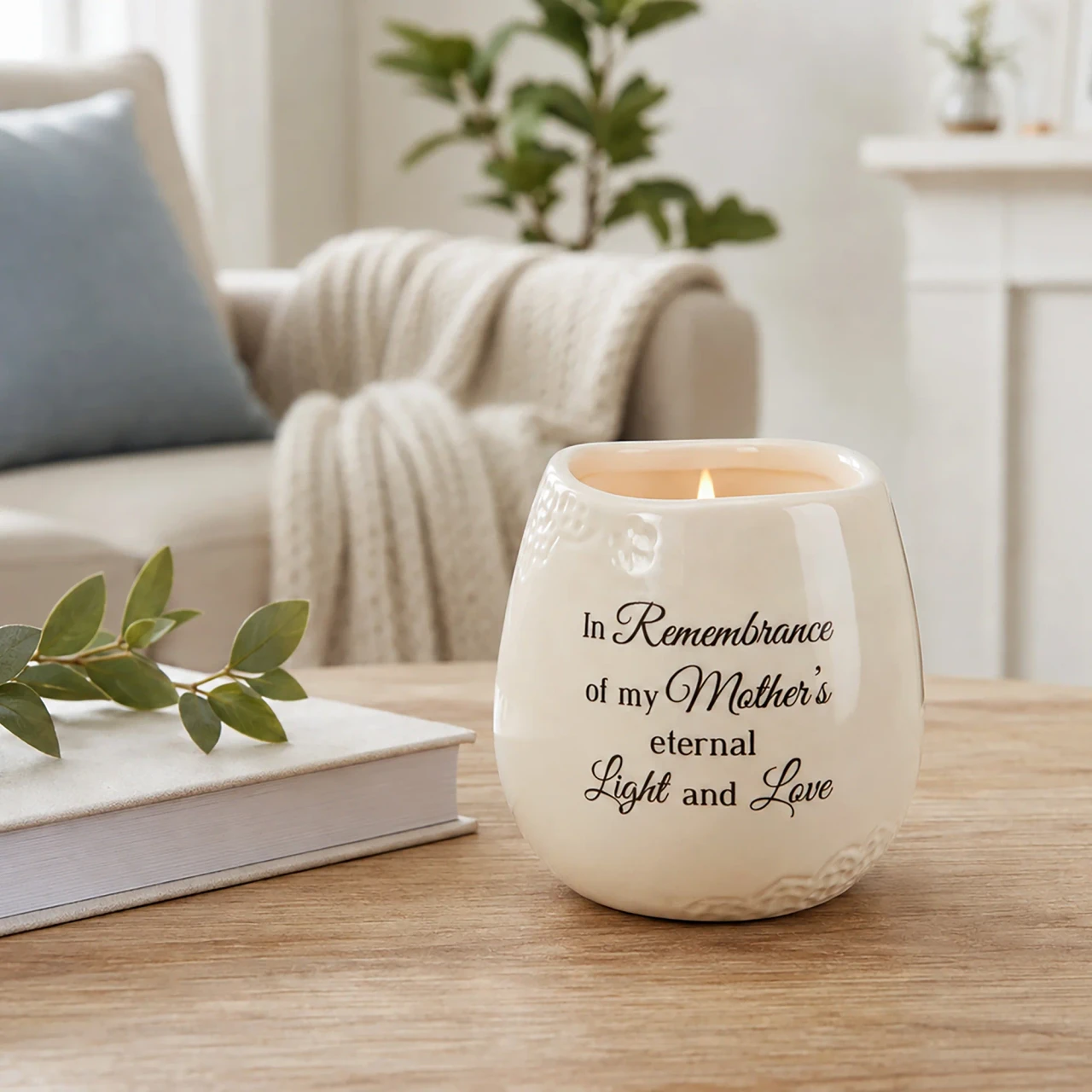 “In Remembrance of My Mother” Memorial Candle