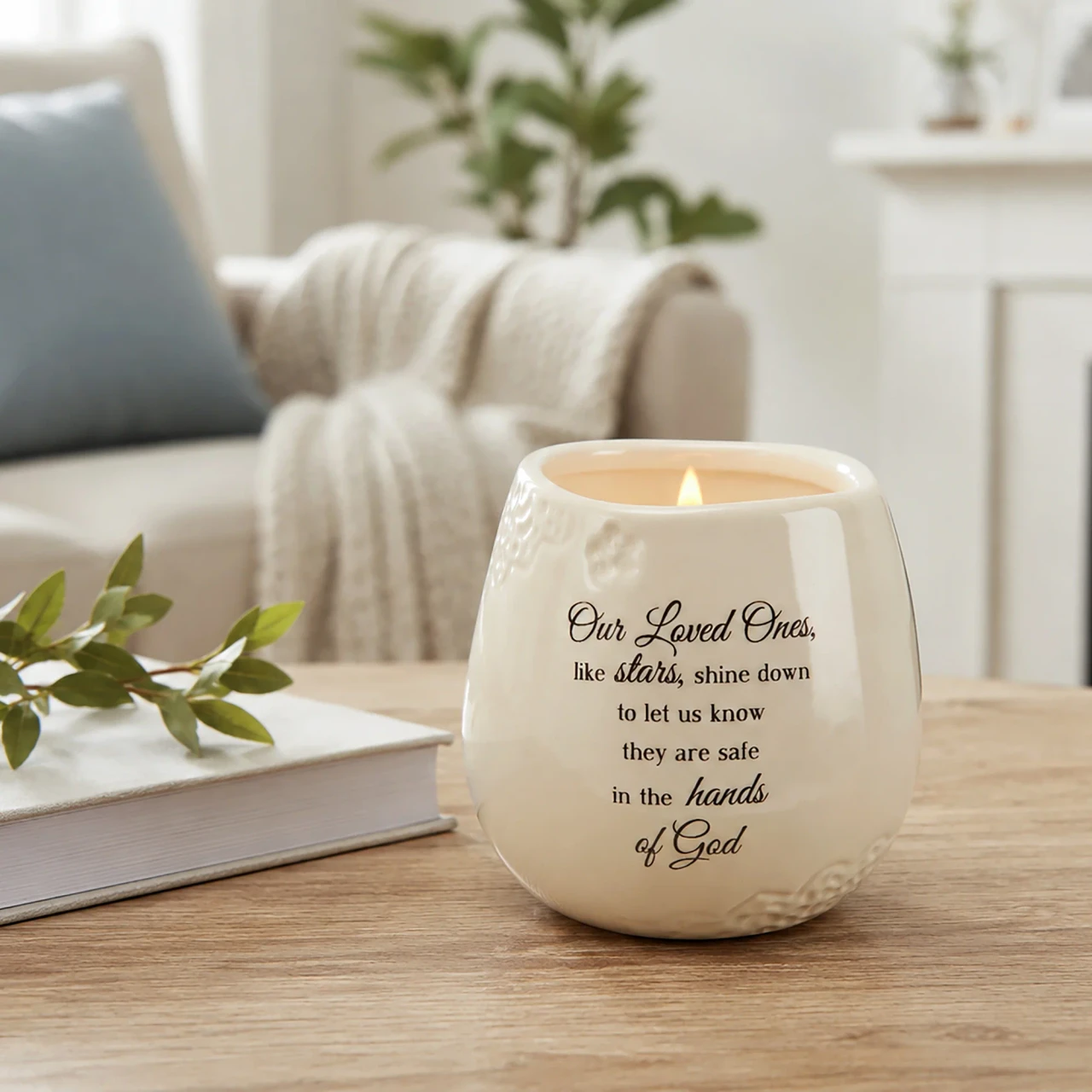 "Our Loved Ones Shine Like Stars" Memorial Candle 