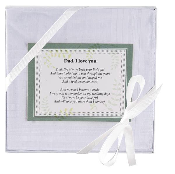 Dad/Daughter Wedding Handkerchief, 22536