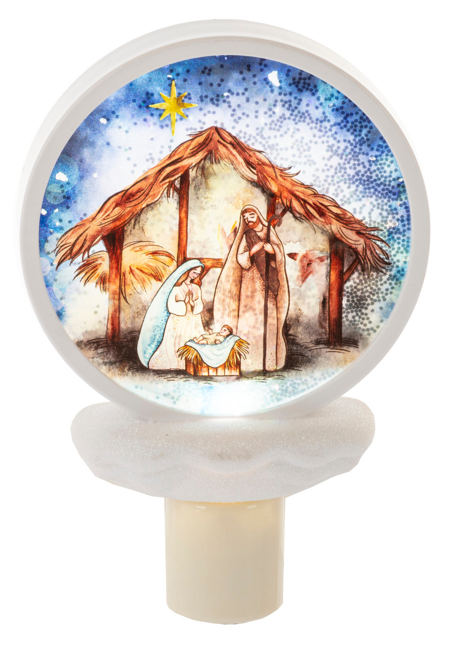 Acrylic Nativity Night Light