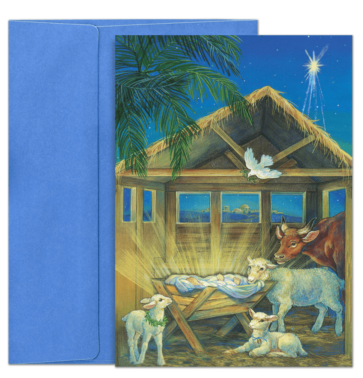 Away in the Manger Boxed Holiday Card - 16ct