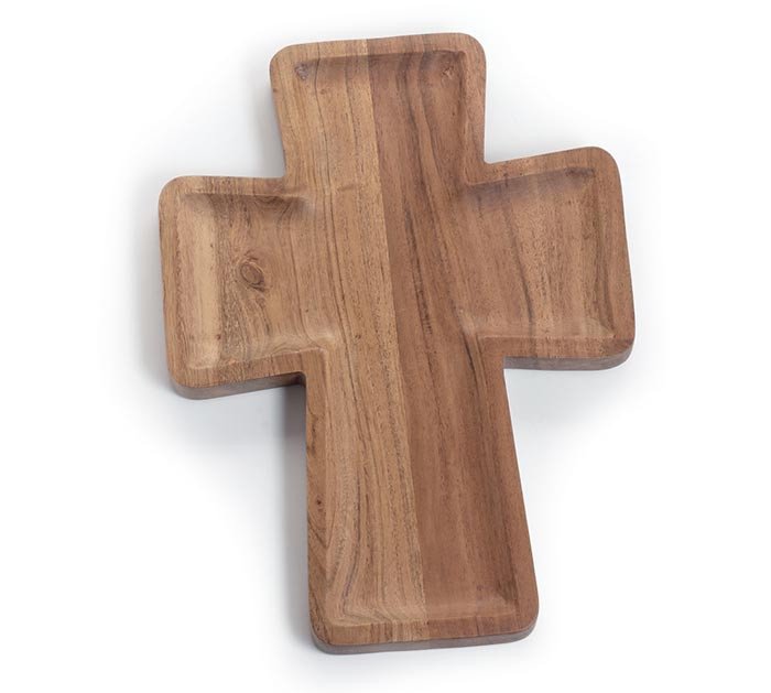 Acacia Wood Cross Tray