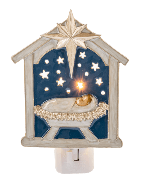 Baby Jesus in Manger Night Light 