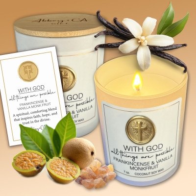 With God All Things Are Possible Candle - 7 oz