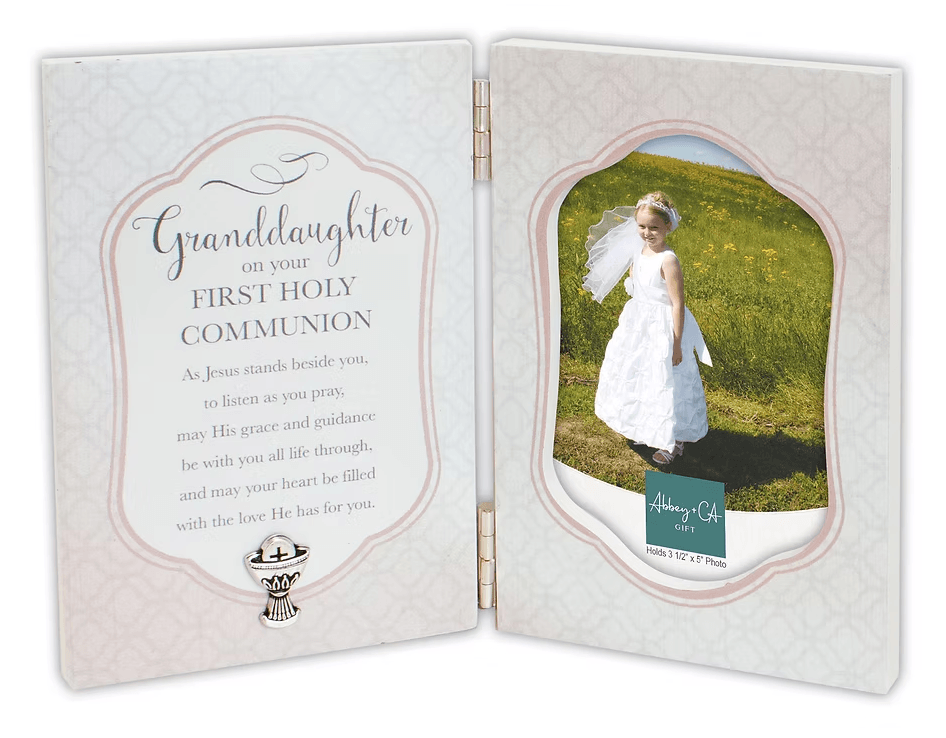 First Holy Communion Frame with Metal Chalice - Granddaughter
