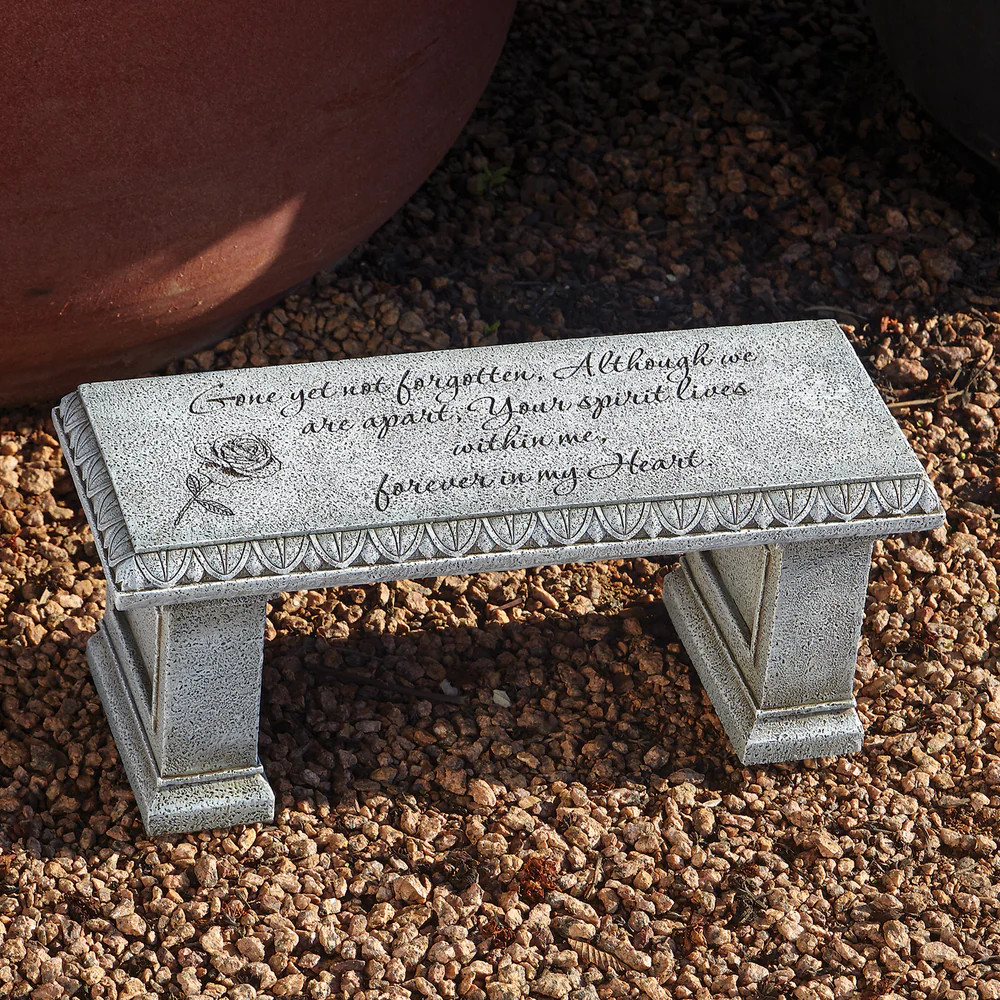 "Gone, Yet Not Forgotten" Memorial Garden Bench 