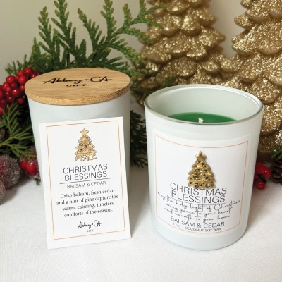 Christmas Blessings Balsam & Cedar Candle - 7 oz 