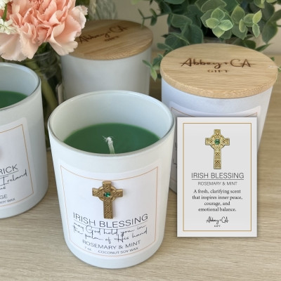 Irish Blessing Rosemary & Mint Candle - 7 oz 