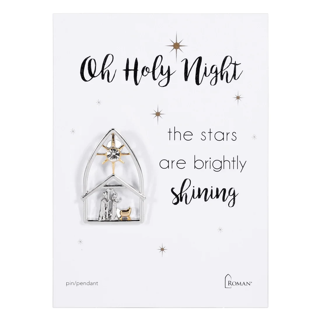 “O Holy Night” Nativity Pin
