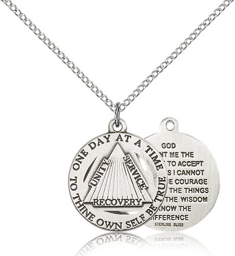 One Day at a Time and Serenity Prayer Pendant - Giftswithlove,Inc.