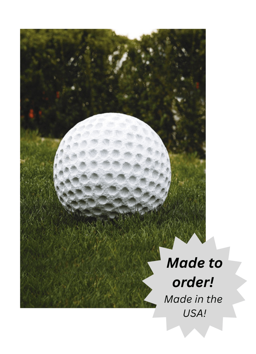 Golf Ball - Outdoor Cement Statue