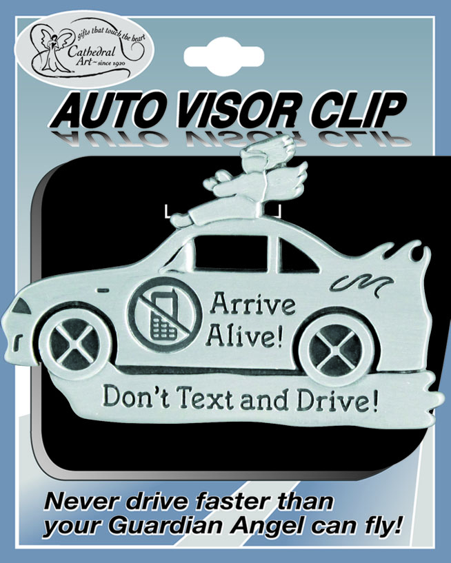 Don't Text and Drive Visor Clip 