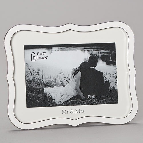 Mr. and Mrs. White Wedding Frame Giftswithlove,Inc.