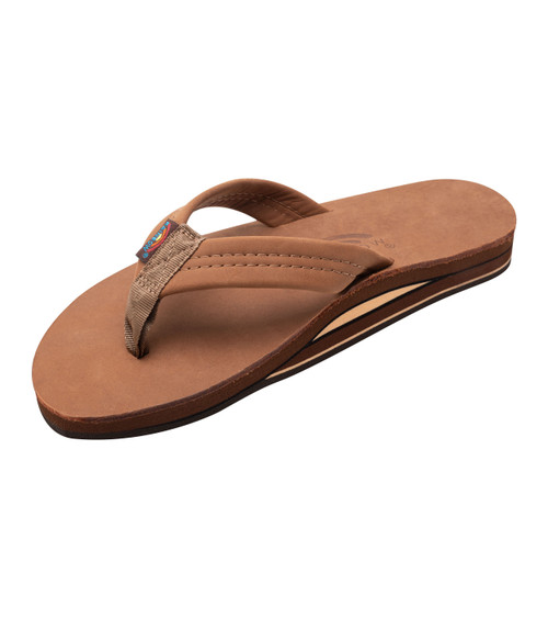 Rainbow Single Layer Leather Mens Sandal