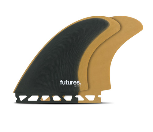 Future Fins EN Fiberglass Twin Fin Set Slate-Ochre