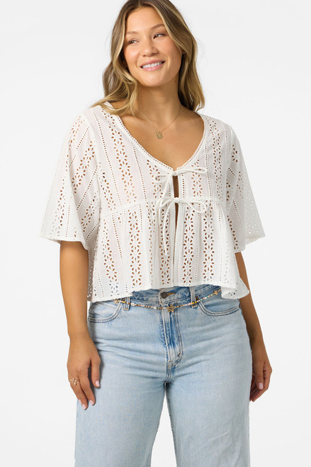 O'NEILL LONI EYELET TOP
