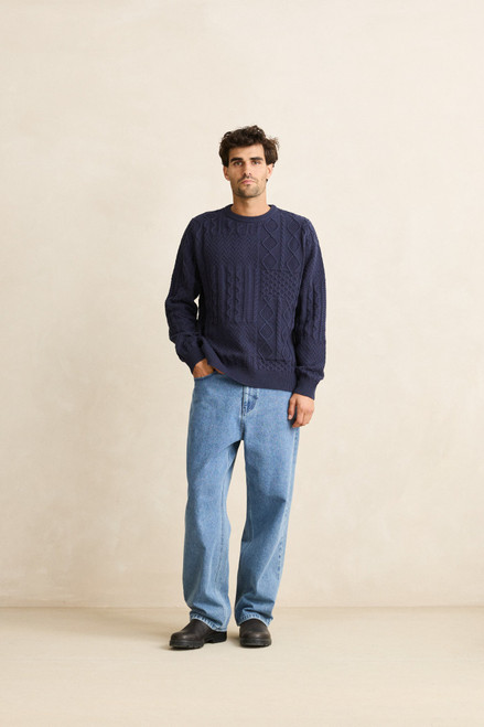 RHYTHM PATCHWORK SWEATER