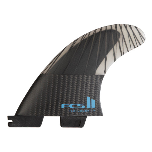 FCS 2 Performer PC Carbon Tri-Fin Set Tranquil Blue S