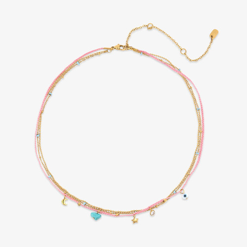 Pura Vida Tidal Pendant Necklace GOLD