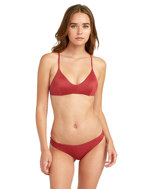 RVCA Solid Cheeky Bikini Bottom